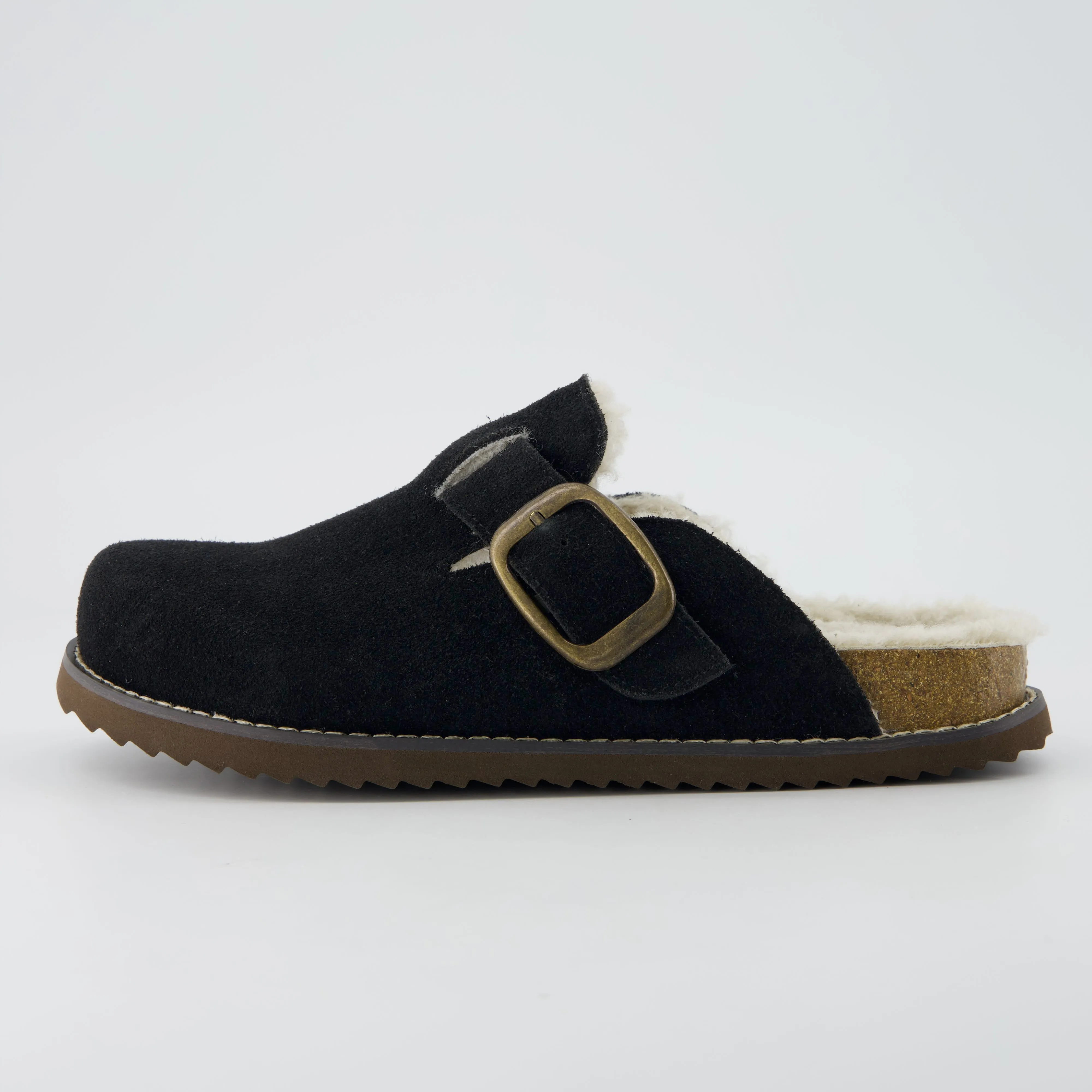Blain Fur Genuine Suede Clogs sold by Cushionaire