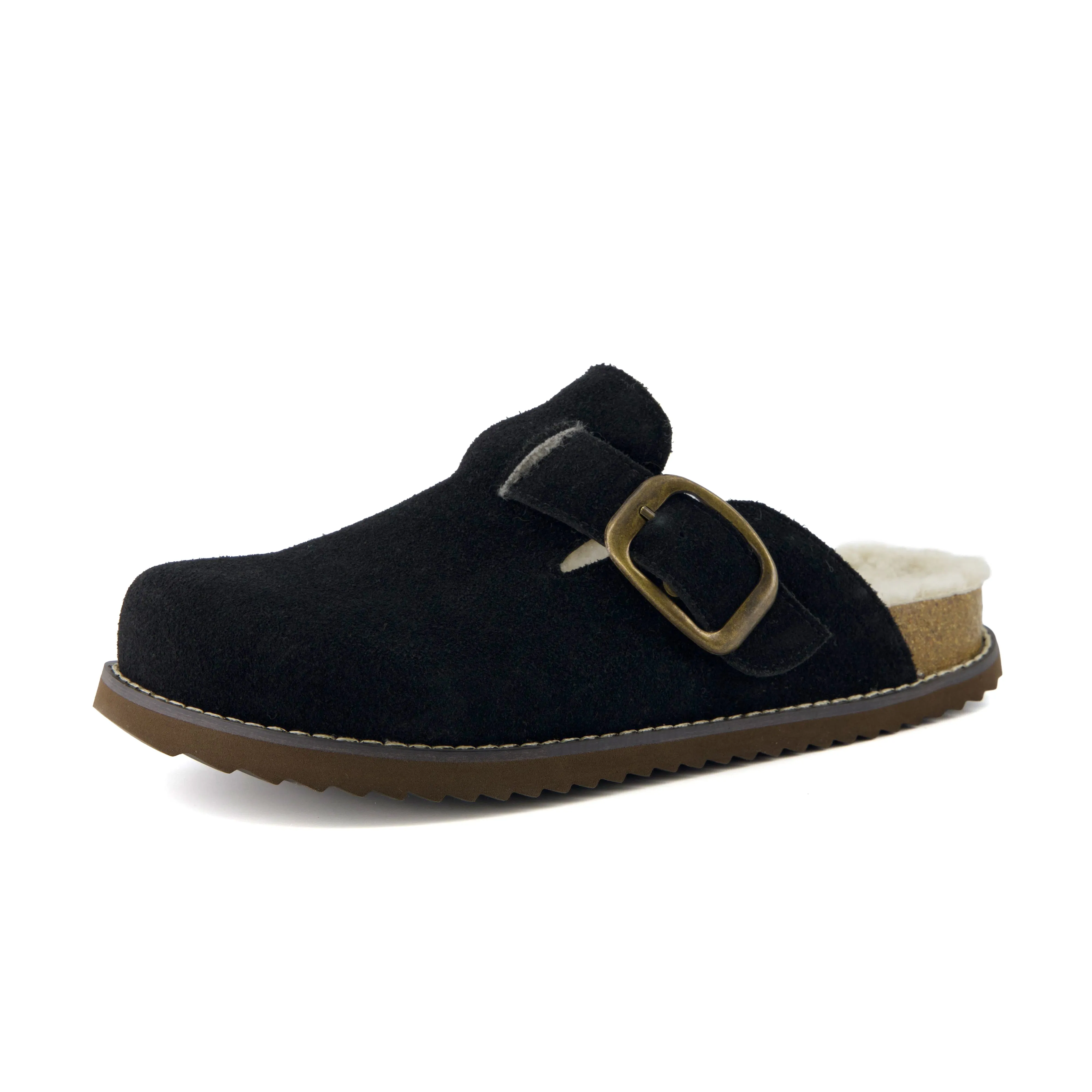 Blain Fur Genuine Suede Clogs sold by Cushionaire product image thumbnail 2