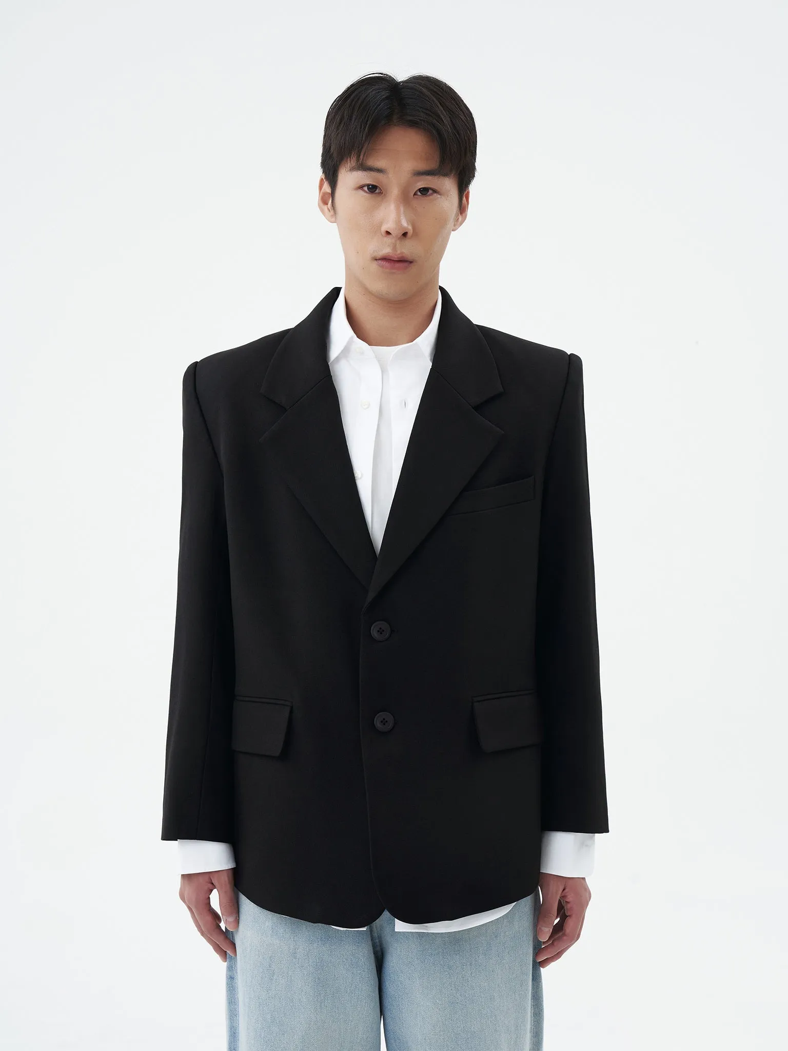 BASIC BLACK OVERSIZED BLAZER sold by BLZR.ID product image thumbnail 2