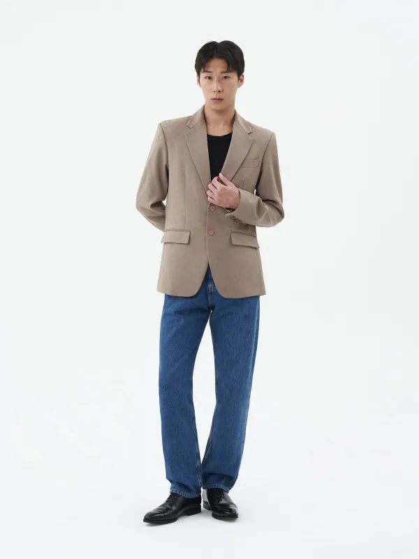 BASIC SAND SLIM FIT BLAZER sold by BLZR.ID