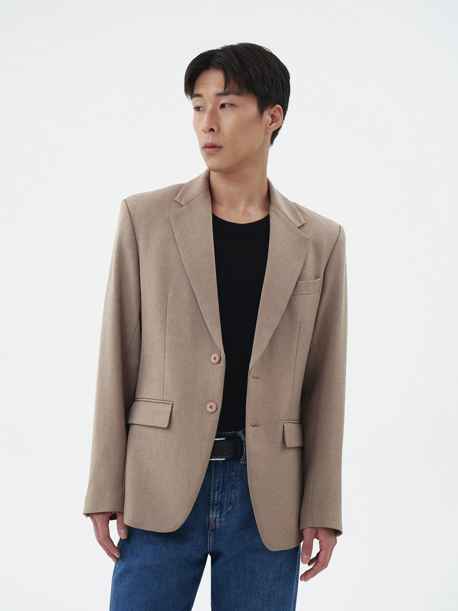 BASIC SAND SLIM FIT BLAZER sold by BLZR.ID product image thumbnail 5