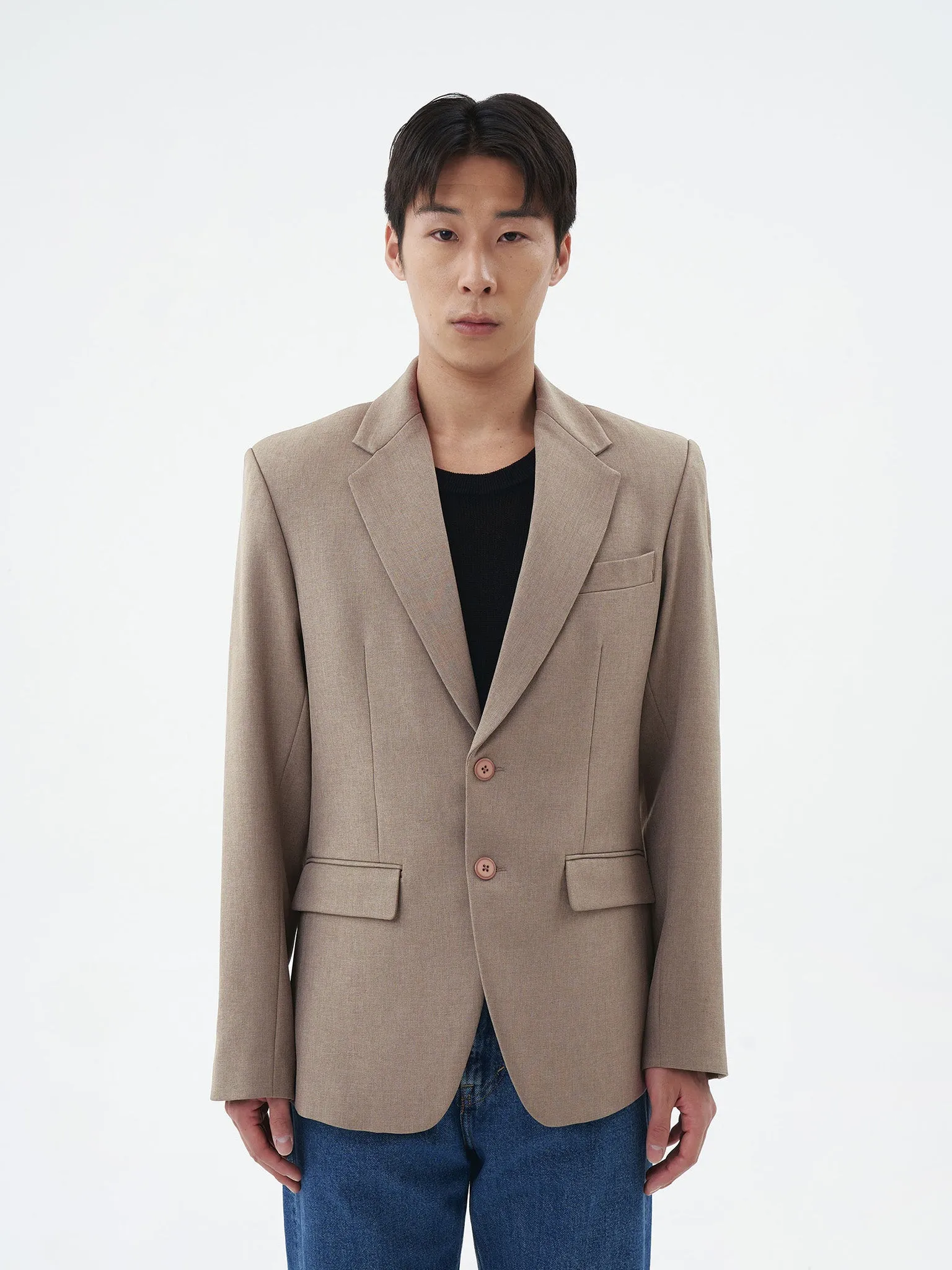 BASIC SAND SLIM FIT BLAZER sold by BLZR.ID product image thumbnail 2