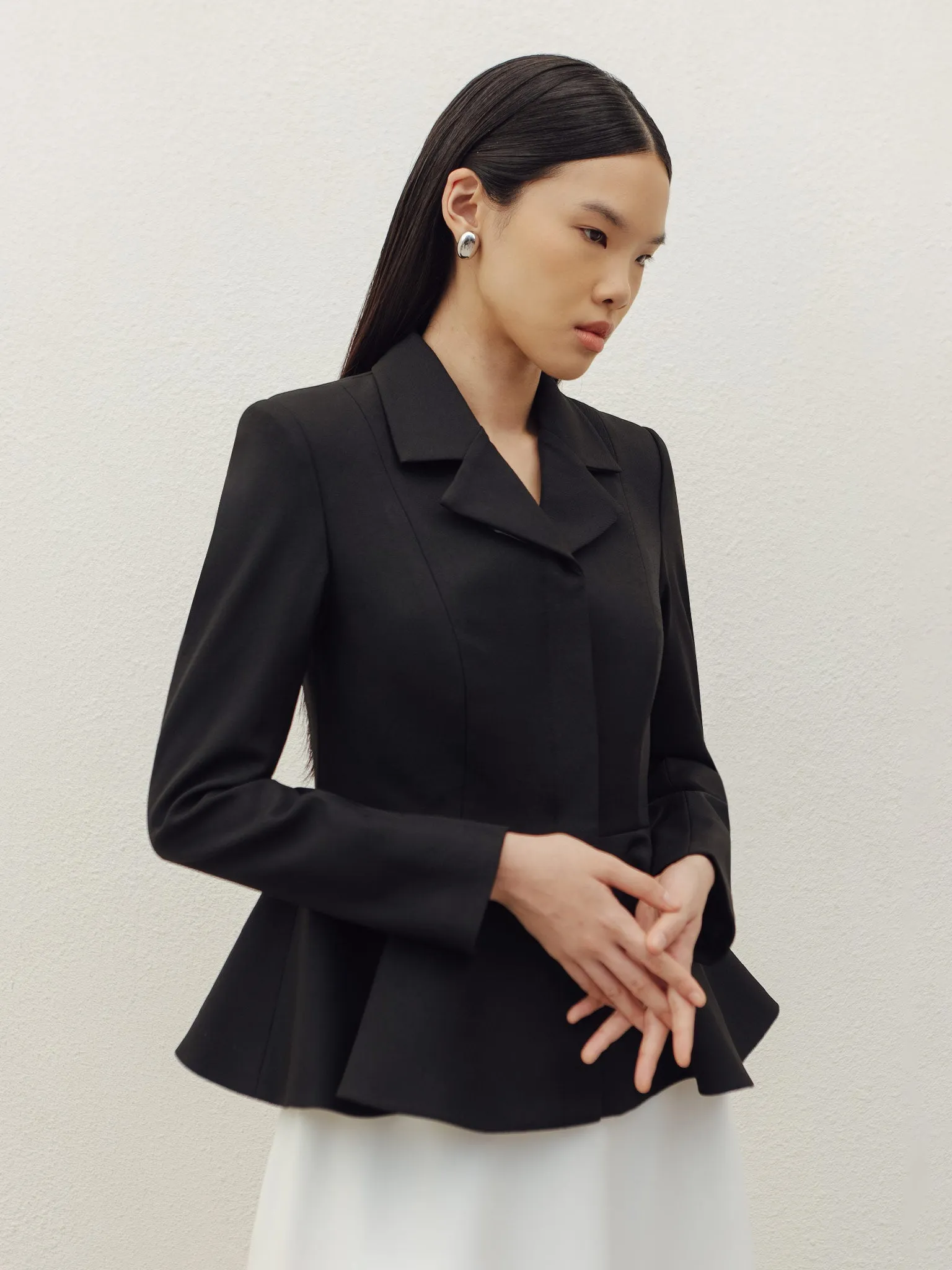 PEPLUM BLAZER IN BLACK sold by BLZR.ID product image thumbnail 4
