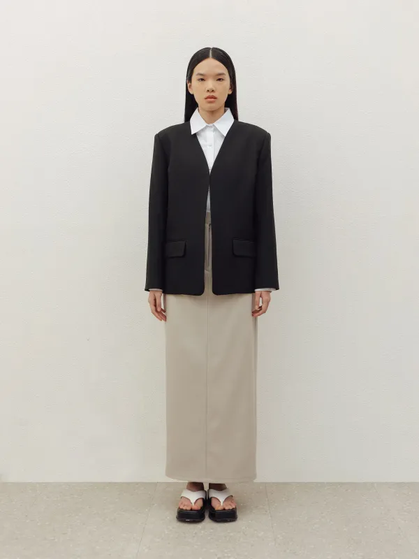 LAPELLES BLAZER IN BLACK sold by BLZR.ID