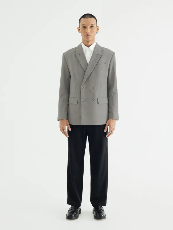 CLASSIC GREY DOUBLE BREASTED BLAZER made by BLZR.ID