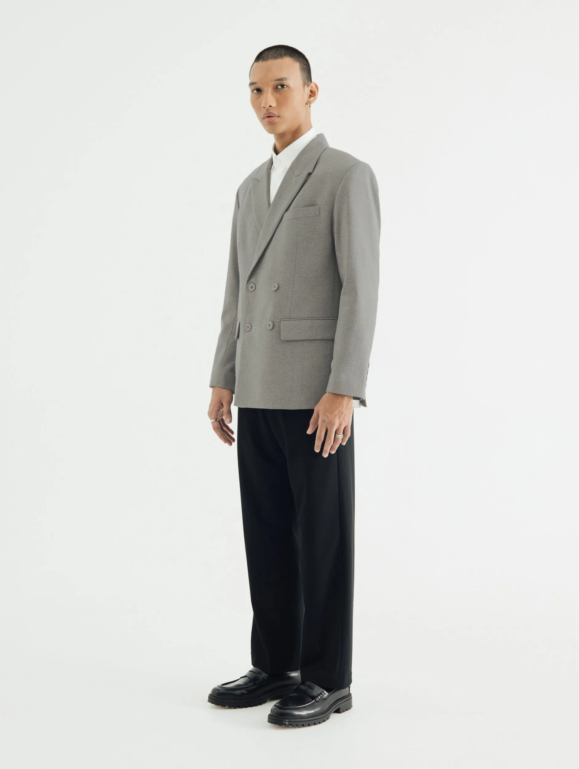 CLASSIC GREY DOUBLE BREASTED BLAZER sold by BLZR.ID product image thumbnail 3