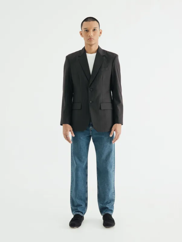 BASIC DARK GREY SLIM FIT BLAZER sold by BLZR.ID