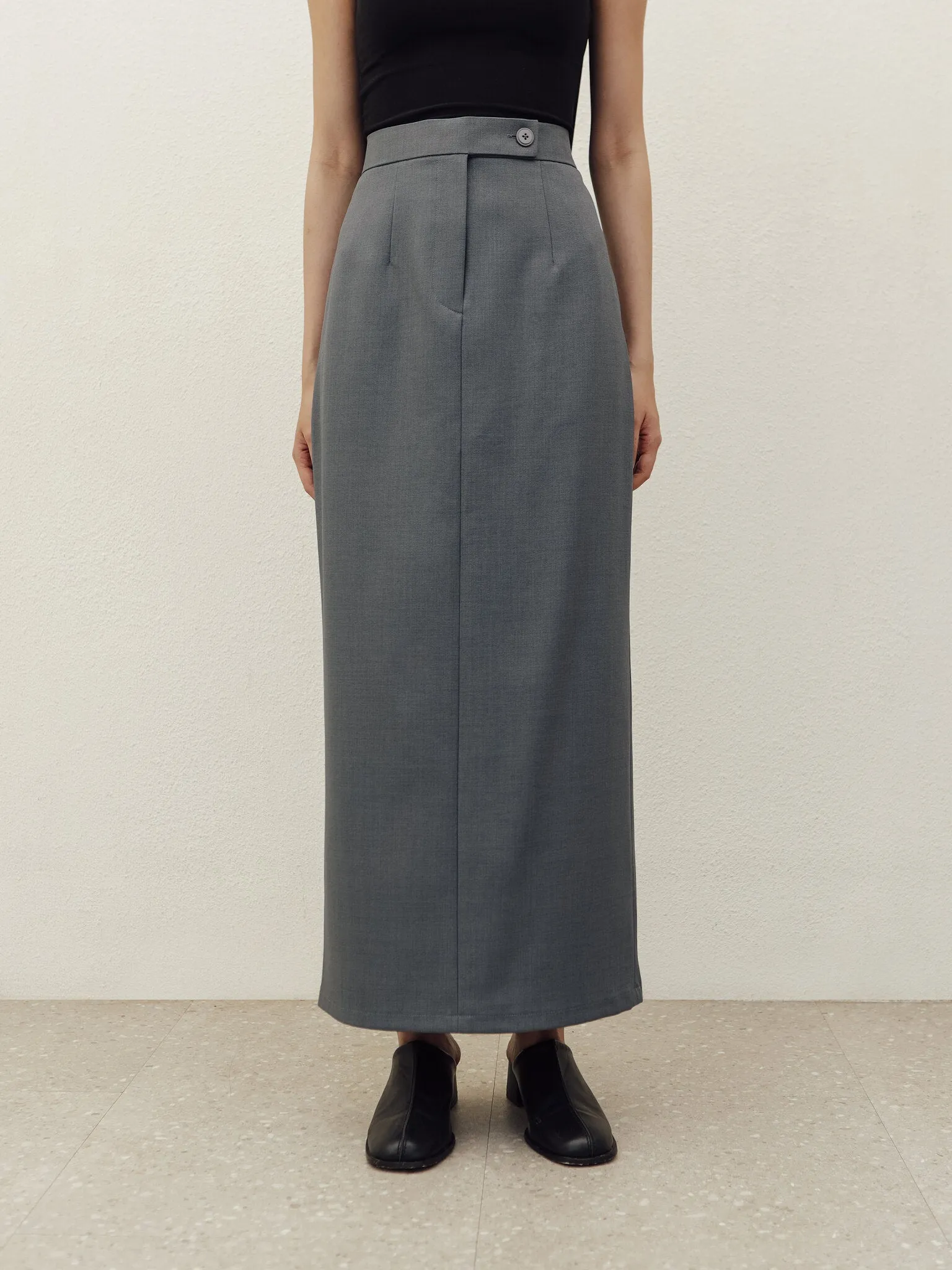 JI LONG SKIRT IN GREY sold by BLZR.ID product image thumbnail 2