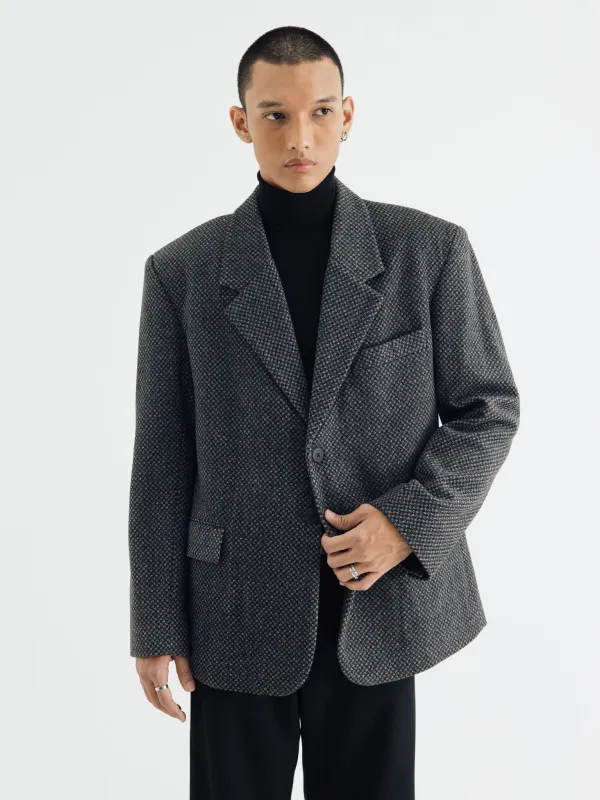 COAL OVERSIZED BLAZER sold by BLZR.ID