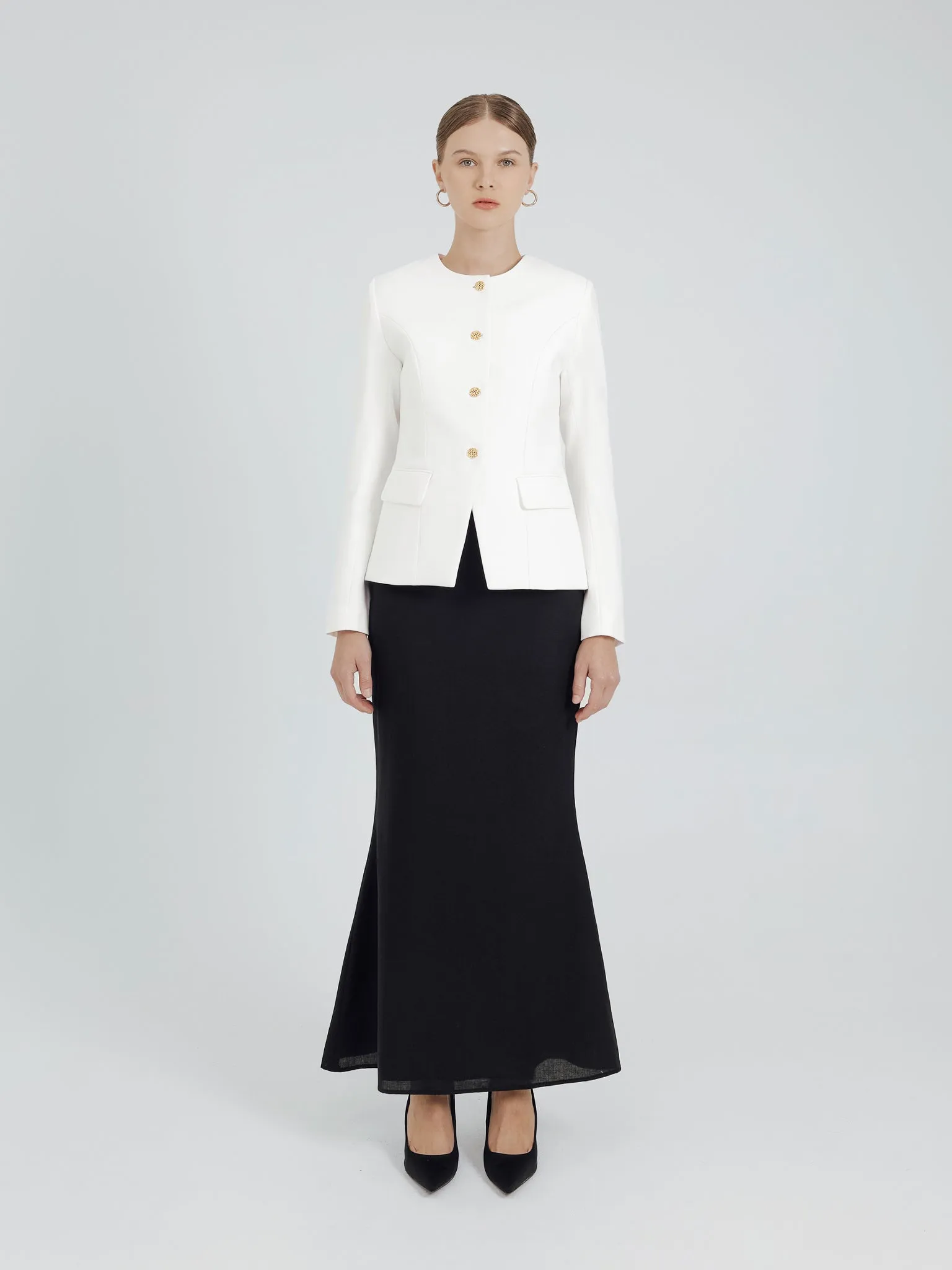 FITTED BLAZER IN WHITE sold by BLZR.ID product image thumbnail 2