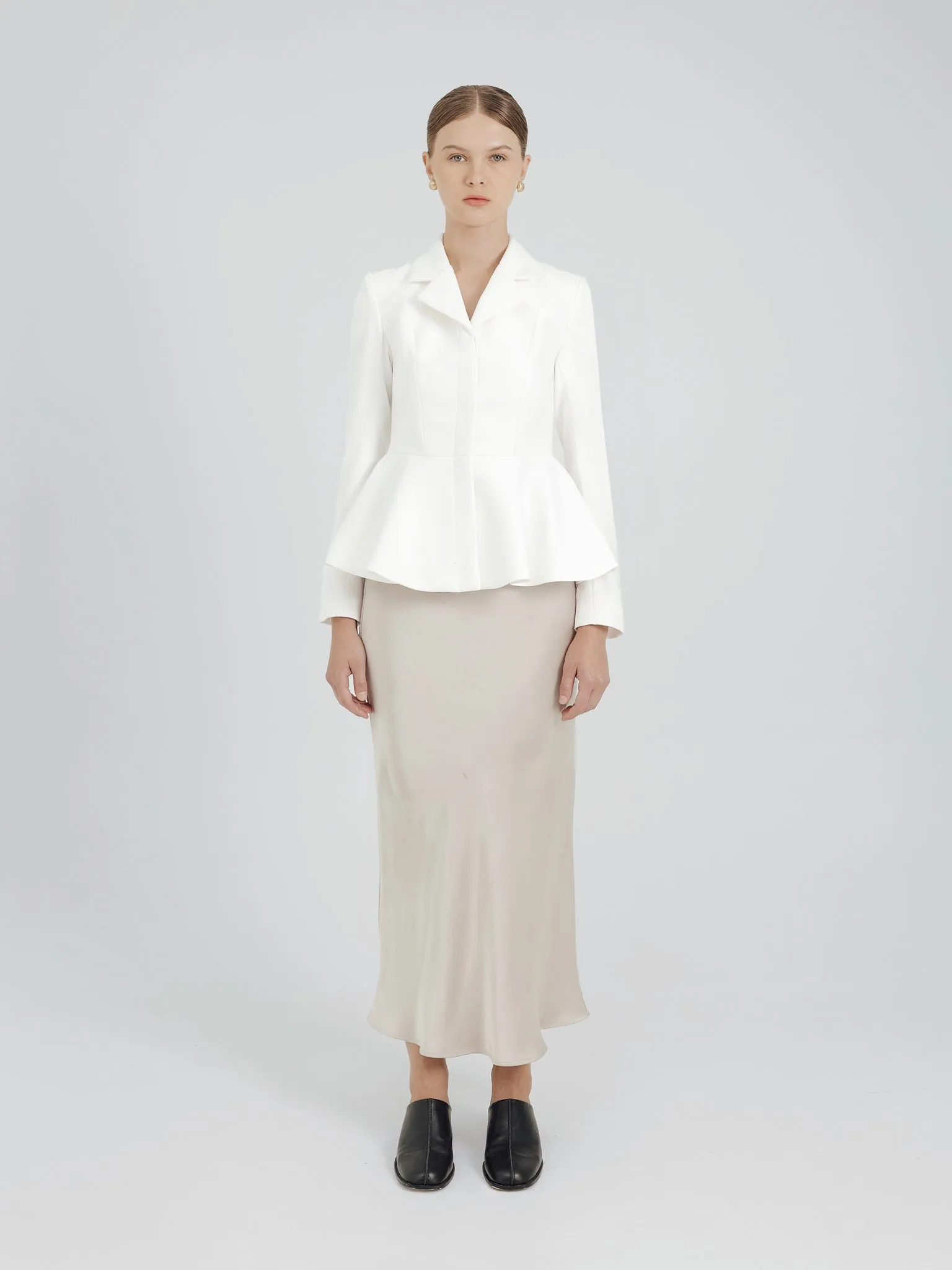 PEPLUM BLAZER IN WHITE sold by BLZR.ID product image thumbnail 2
