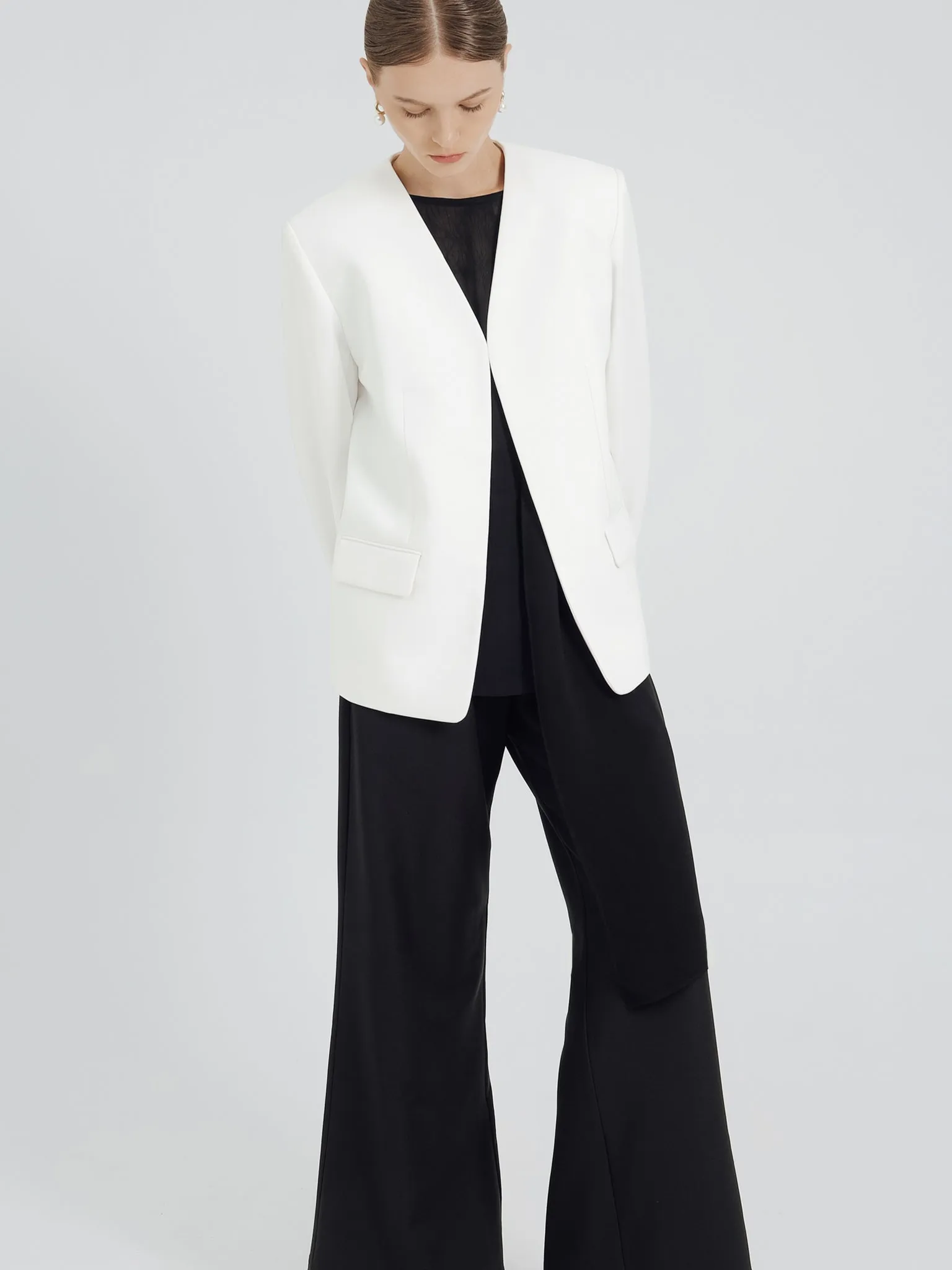 LAPELLES BLAZER IN WHITE sold by BLZR.ID product image thumbnail 4