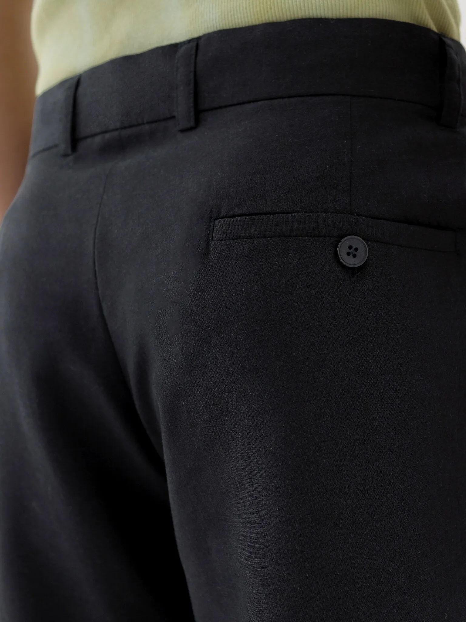 🌳 LINEN PANTS IN BLACK sold by BLZR.ID product image thumbnail 5