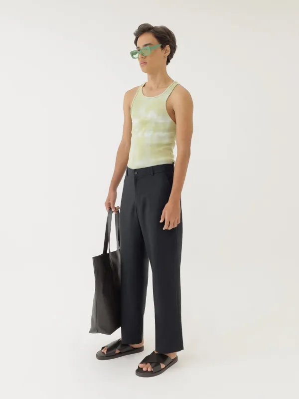 🌳 LINEN PANTS IN BLACK sold by BLZR.ID