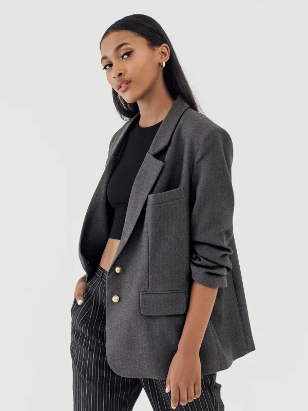 WATSON GREY OVERSIZED BLAZER sold by BLZR.ID