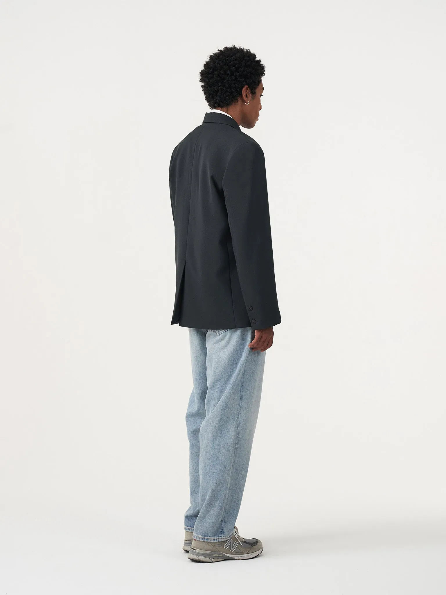 BUTTON DARK GREY OVERSIZED BLAZER sold by BLZR.ID product image thumbnail 4