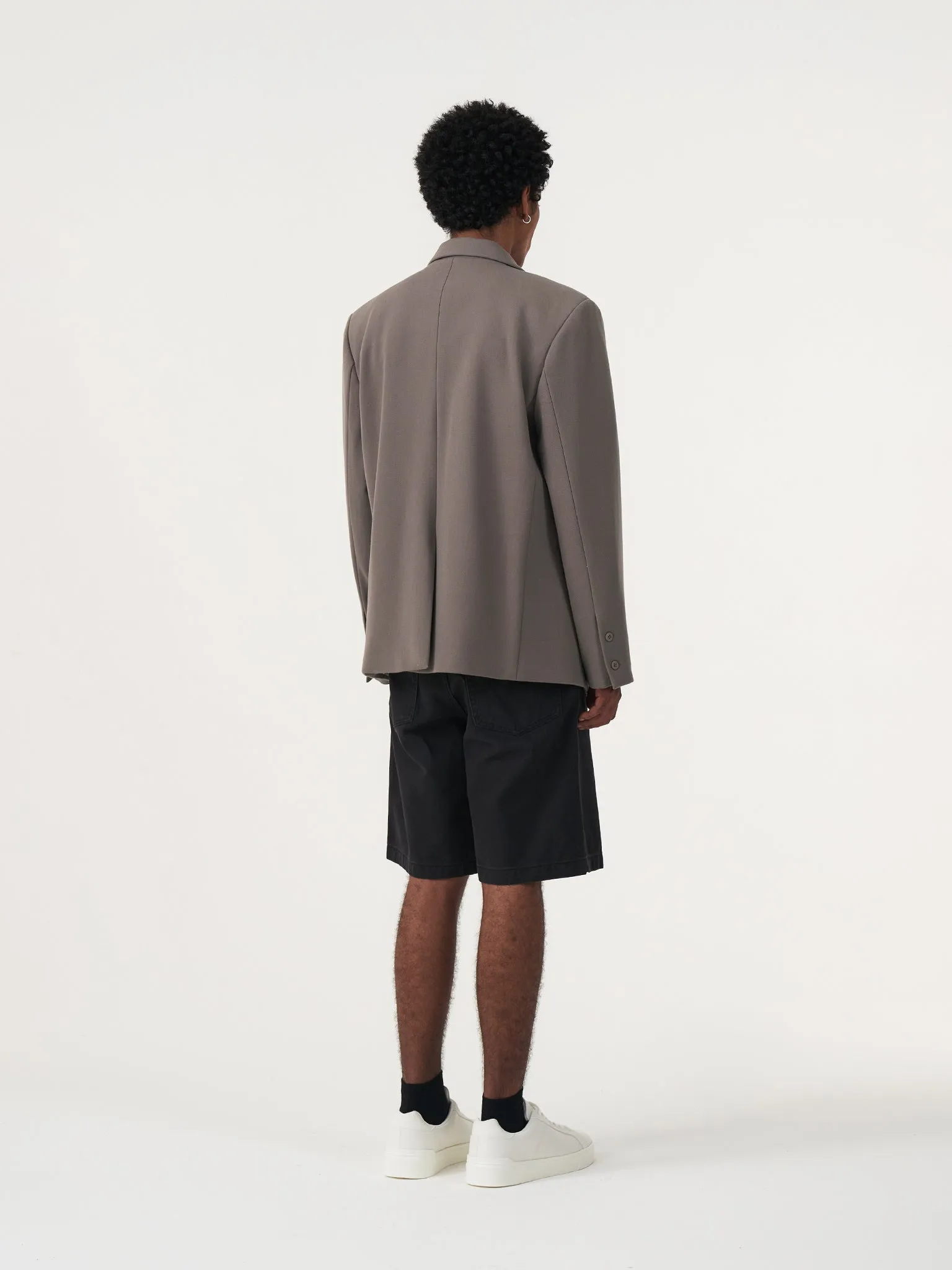 BASIC DARK KHAKI OVERSIZED BLAZER sold by BLZR.ID product image thumbnail 3