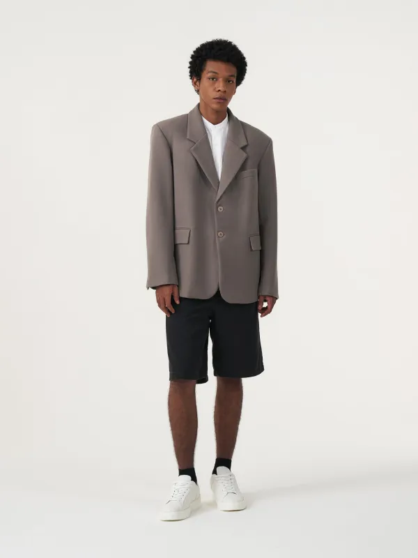 BASIC DARK KHAKI OVERSIZED BLAZER sold by BLZR.ID