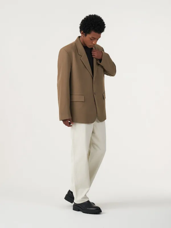 BASIC BROWN OVERSIZED BLAZER sold by BLZR.ID
