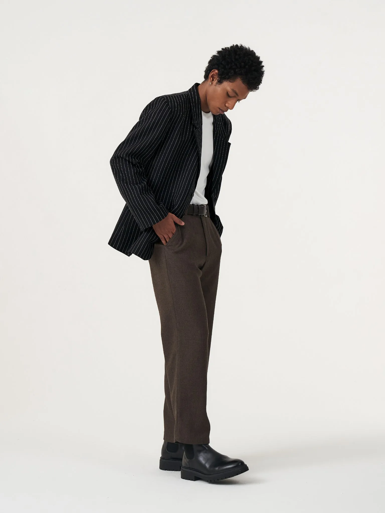 BASIC STRIPED OVERSIZED BLAZER sold by BLZR.ID