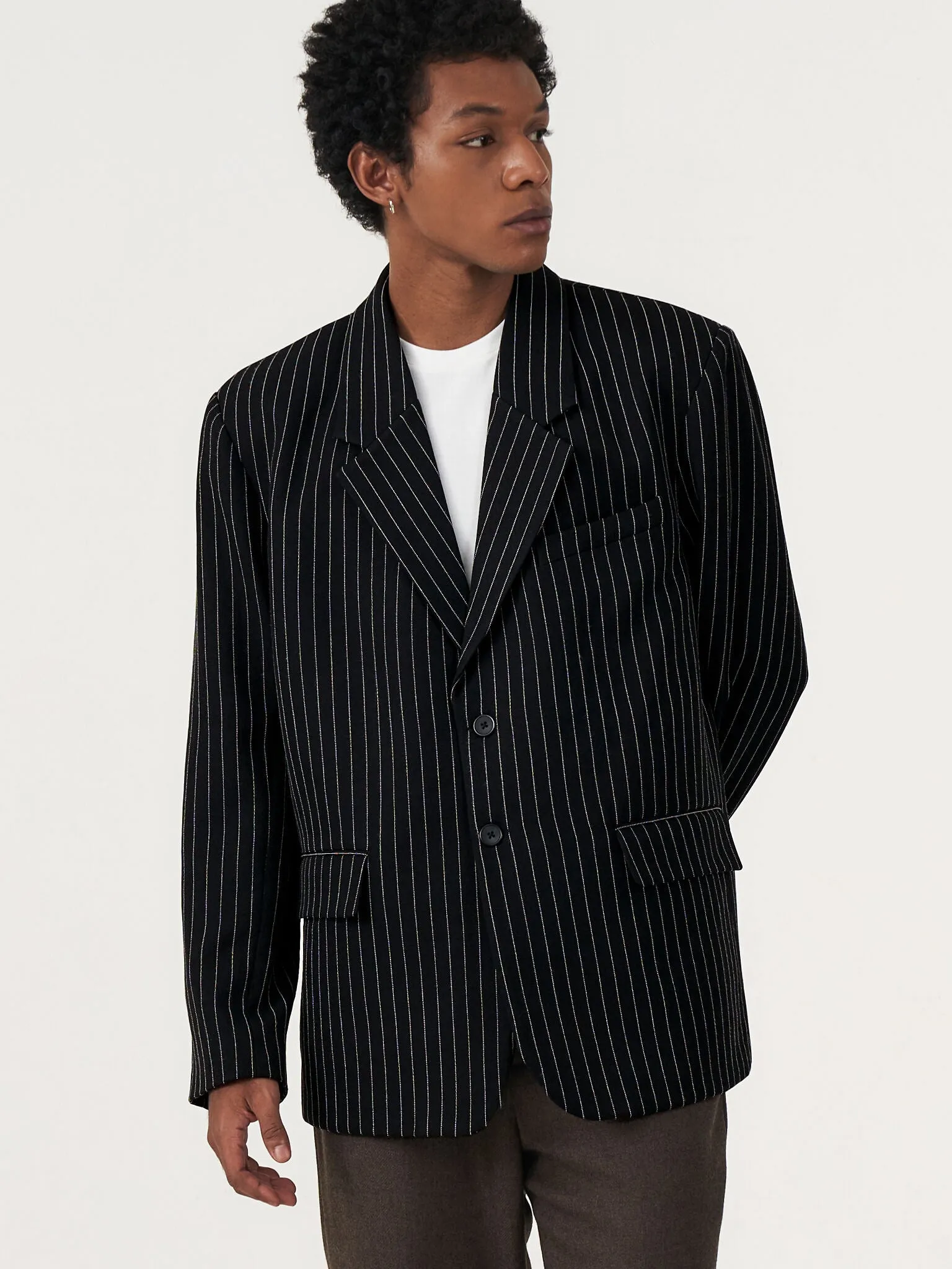 BASIC STRIPED OVERSIZED BLAZER sold by BLZR.ID product image thumbnail 5