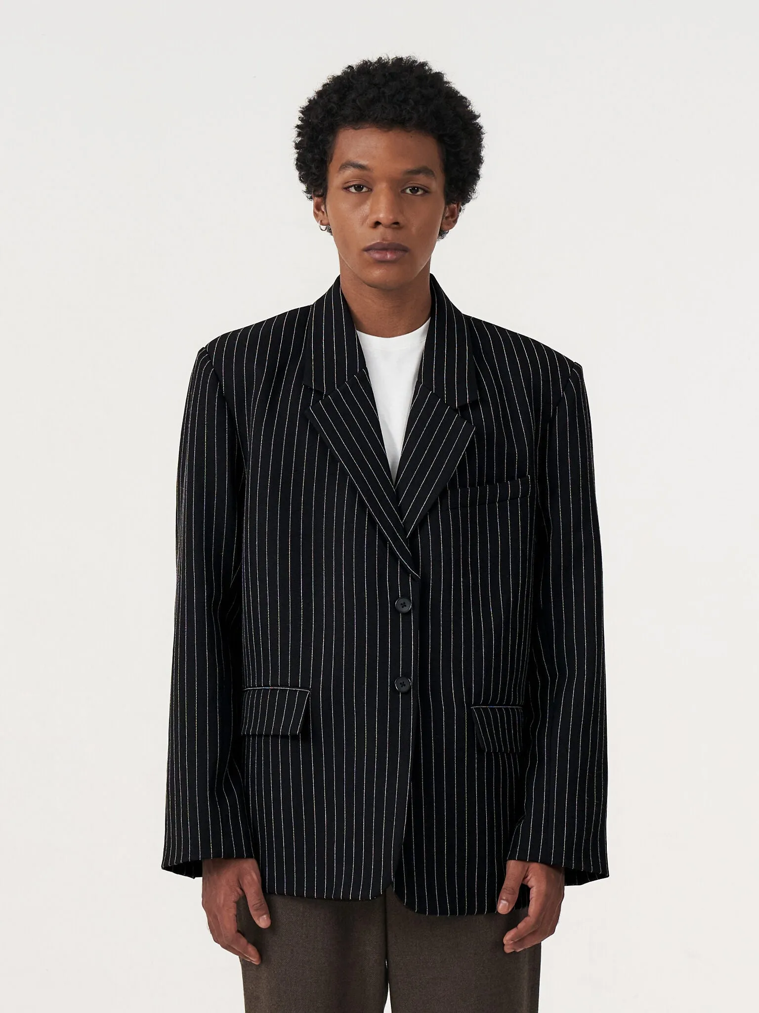BASIC STRIPED OVERSIZED BLAZER sold by BLZR.ID product image thumbnail 2