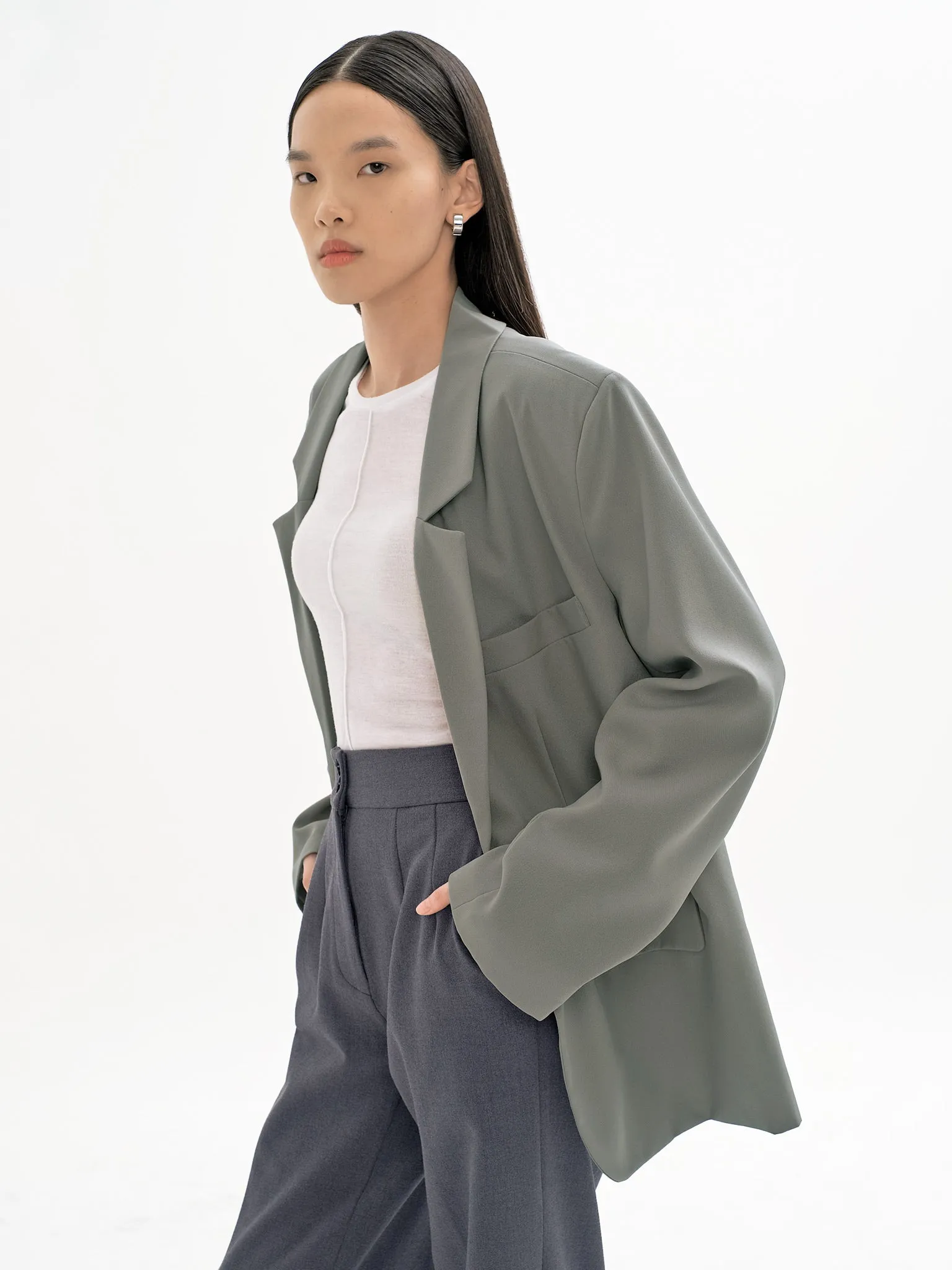 HUM GREY OVERSIZED BLAZER sold by BLZR.ID product image thumbnail 4