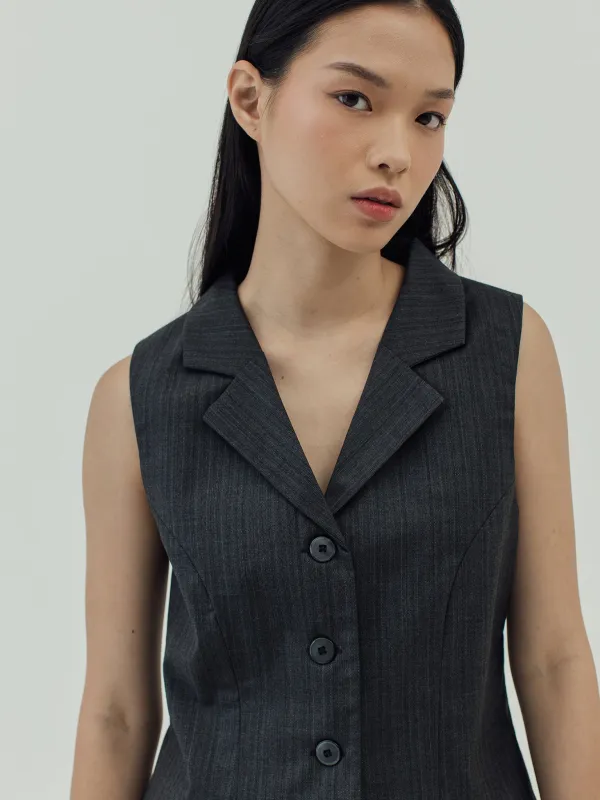 RIN GREY VEST sold by BLZR.ID