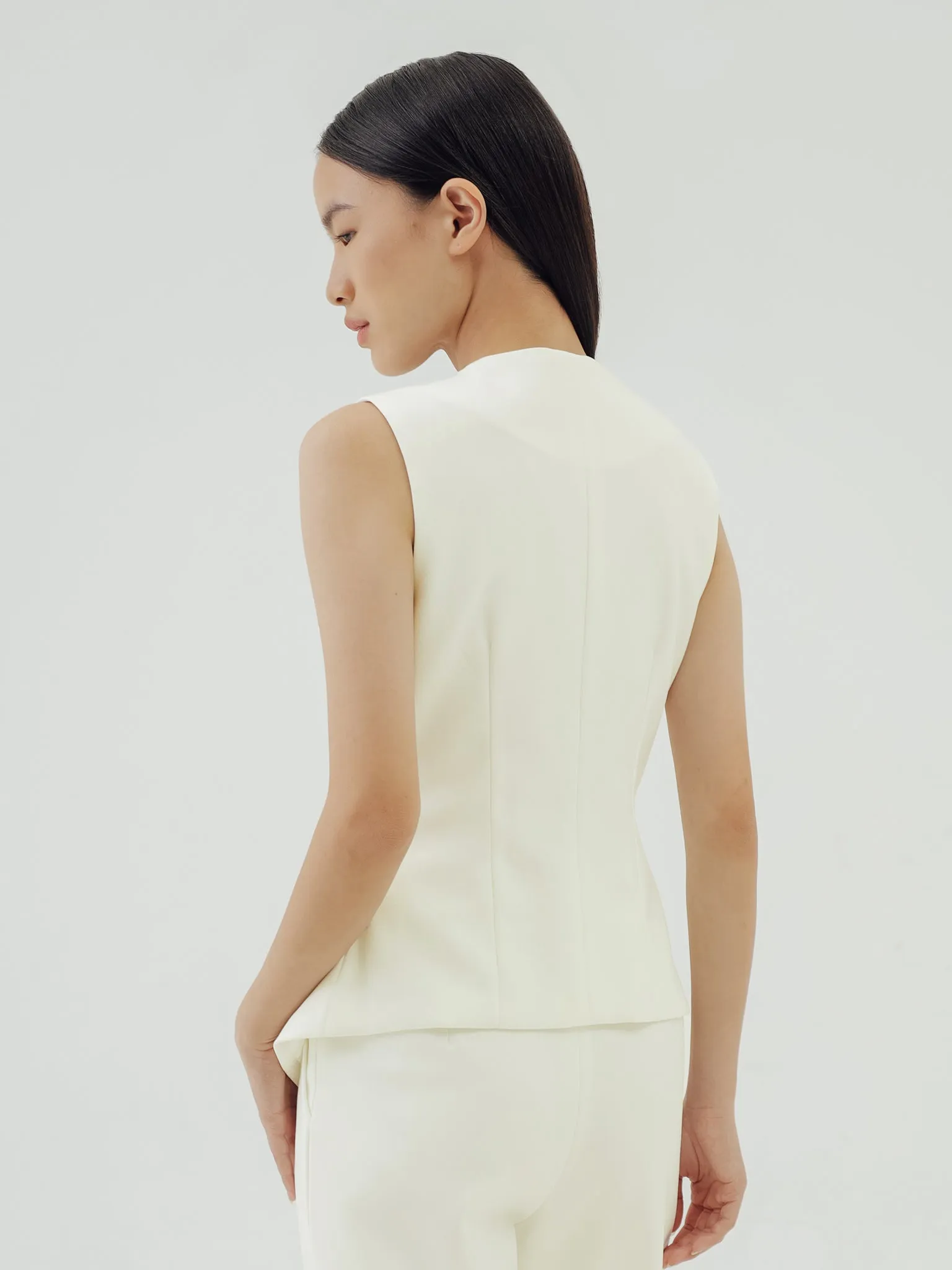 OLSON WHITE VEST sold by BLZR.ID product image thumbnail 5