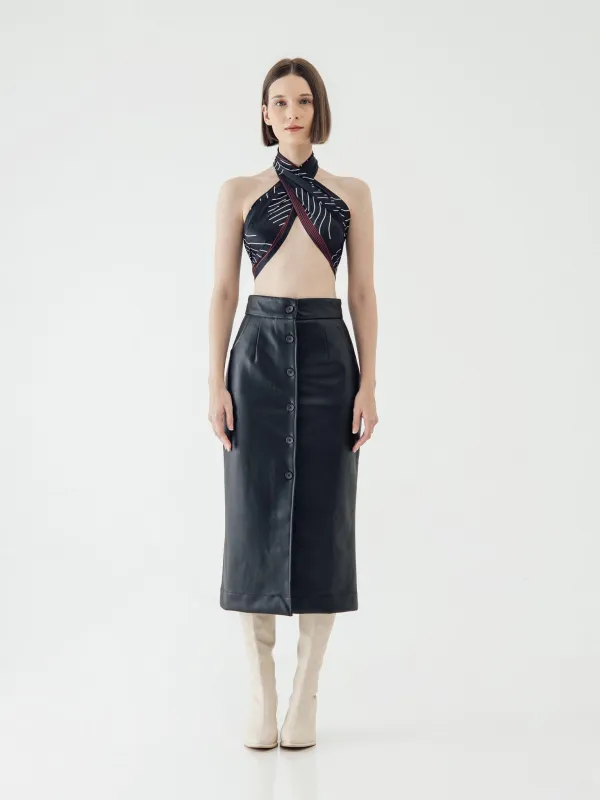 SIDIK JARI – LEATHER SKIRT sold by BLZR.ID