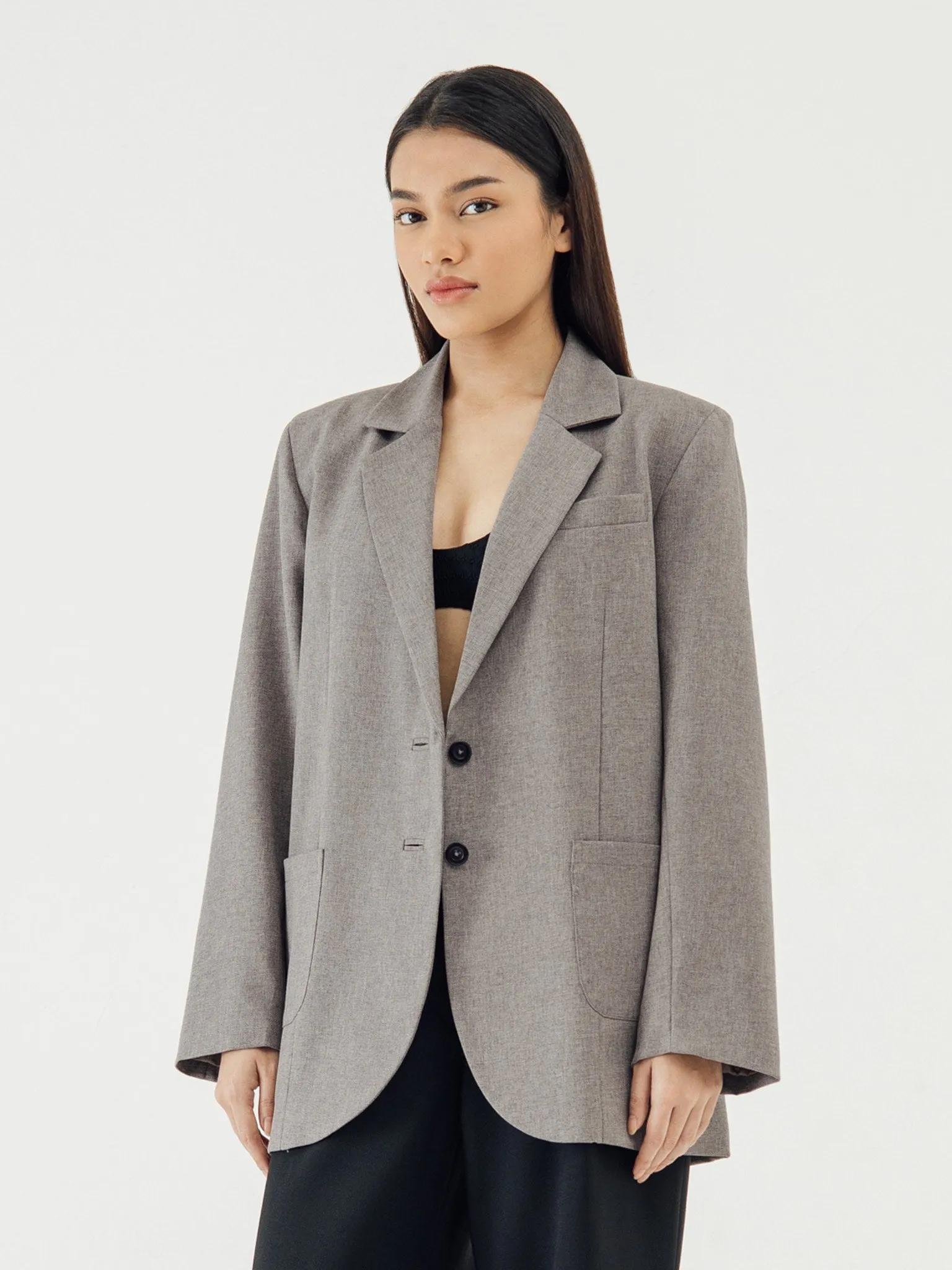 OLSON GREY OVERSIZED BLAZER sold by BLZR.ID product image thumbnail 2