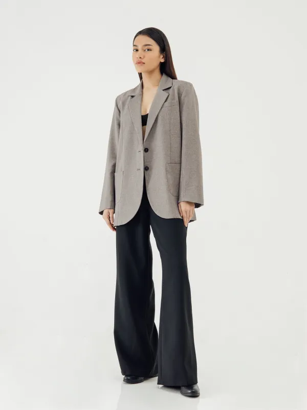OLSON GREY OVERSIZED BLAZER sold by BLZR.ID