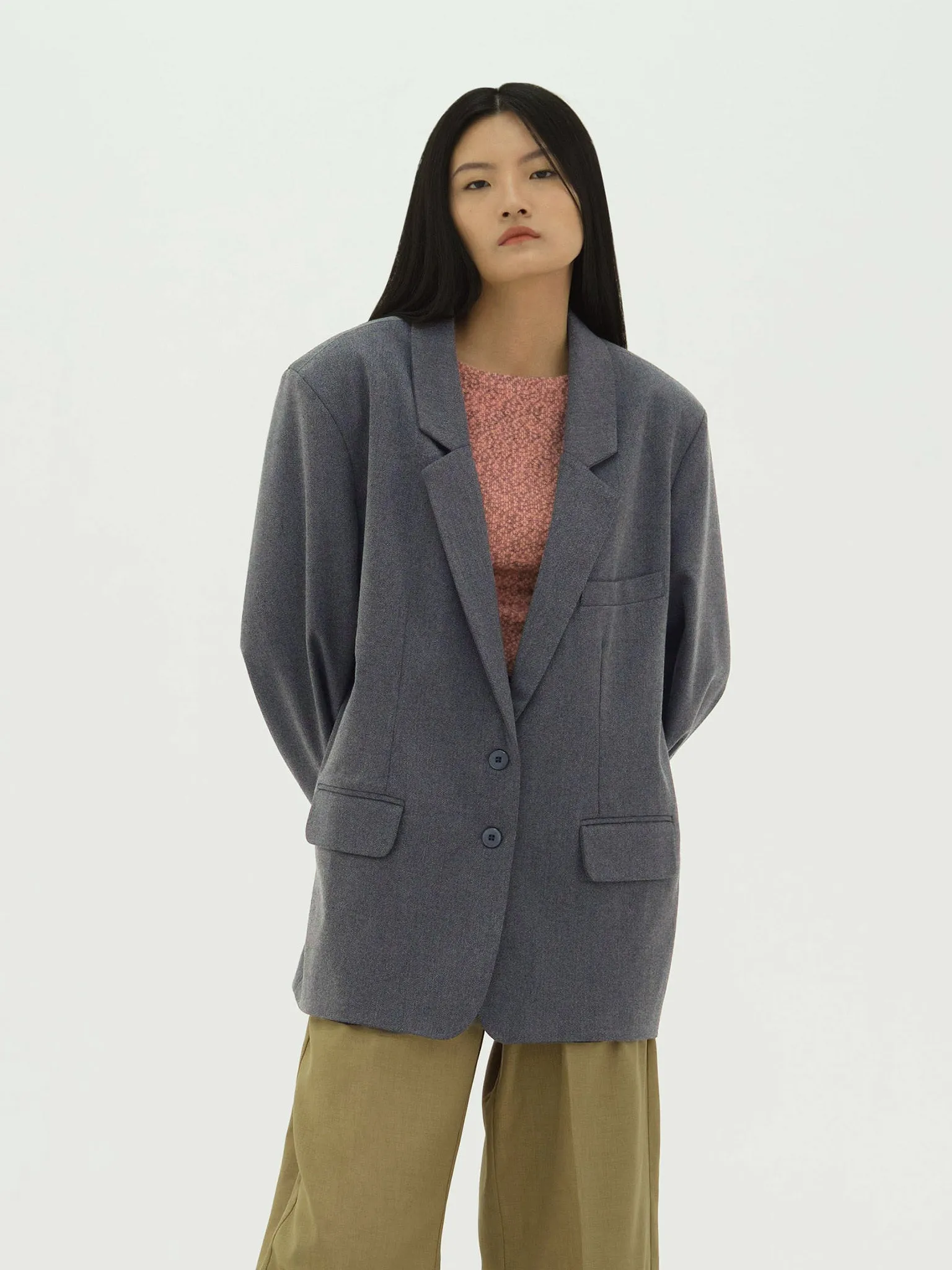 WYATT GREY OVERSIZED BLAZER sold by BLZR.ID product image thumbnail 3