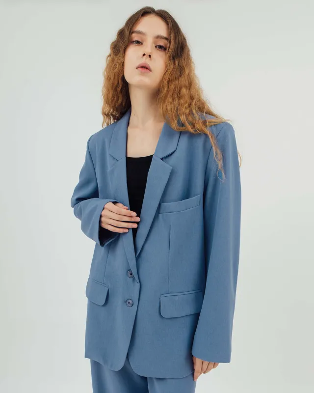 PARK BLUE OVERSIZED BLAZER sold by BLZR.ID