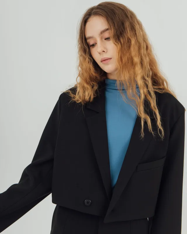 JAMIE BLACK CROP BLAZER sold by BLZR.ID