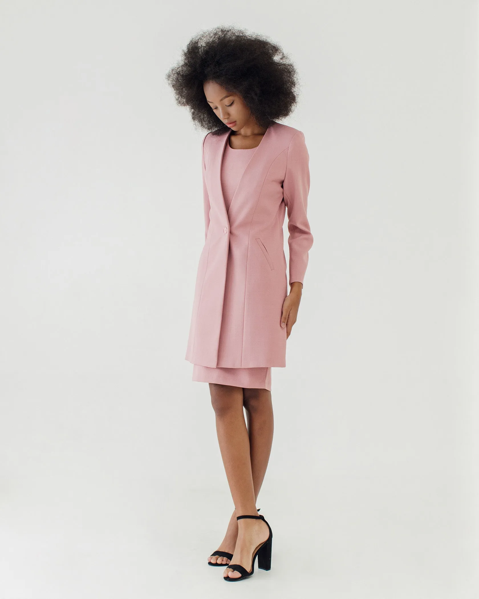 LIRA BLUSH PINK LONG BLAZER sold by BLZR.ID product image thumbnail 3