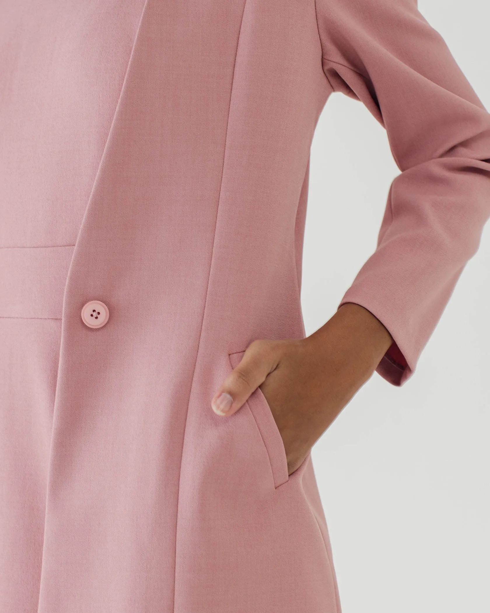 LIRA BLUSH PINK LONG BLAZER sold by BLZR.ID product image thumbnail 5