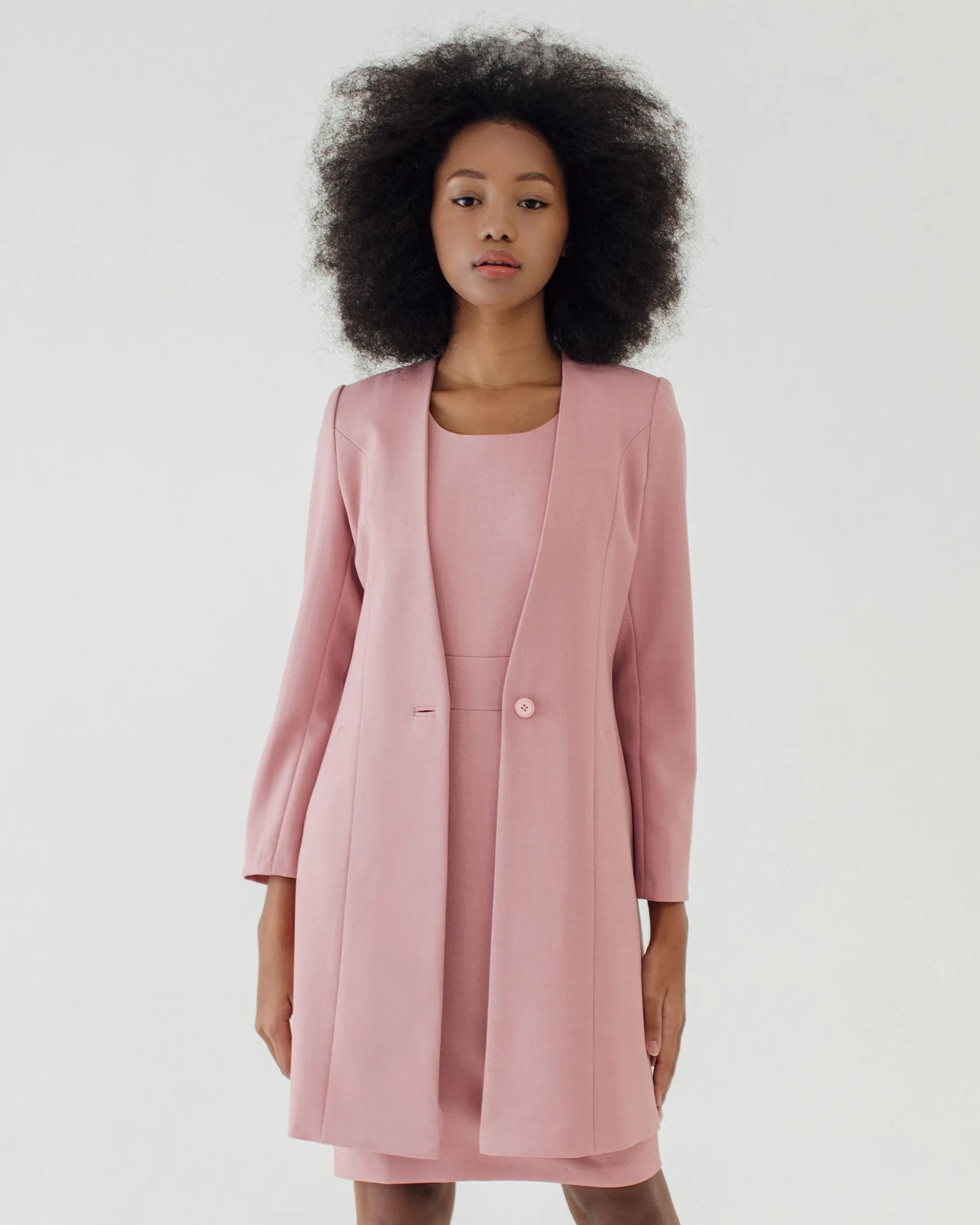 LIRA BLUSH PINK LONG BLAZER sold by BLZR.ID product image thumbnail 2