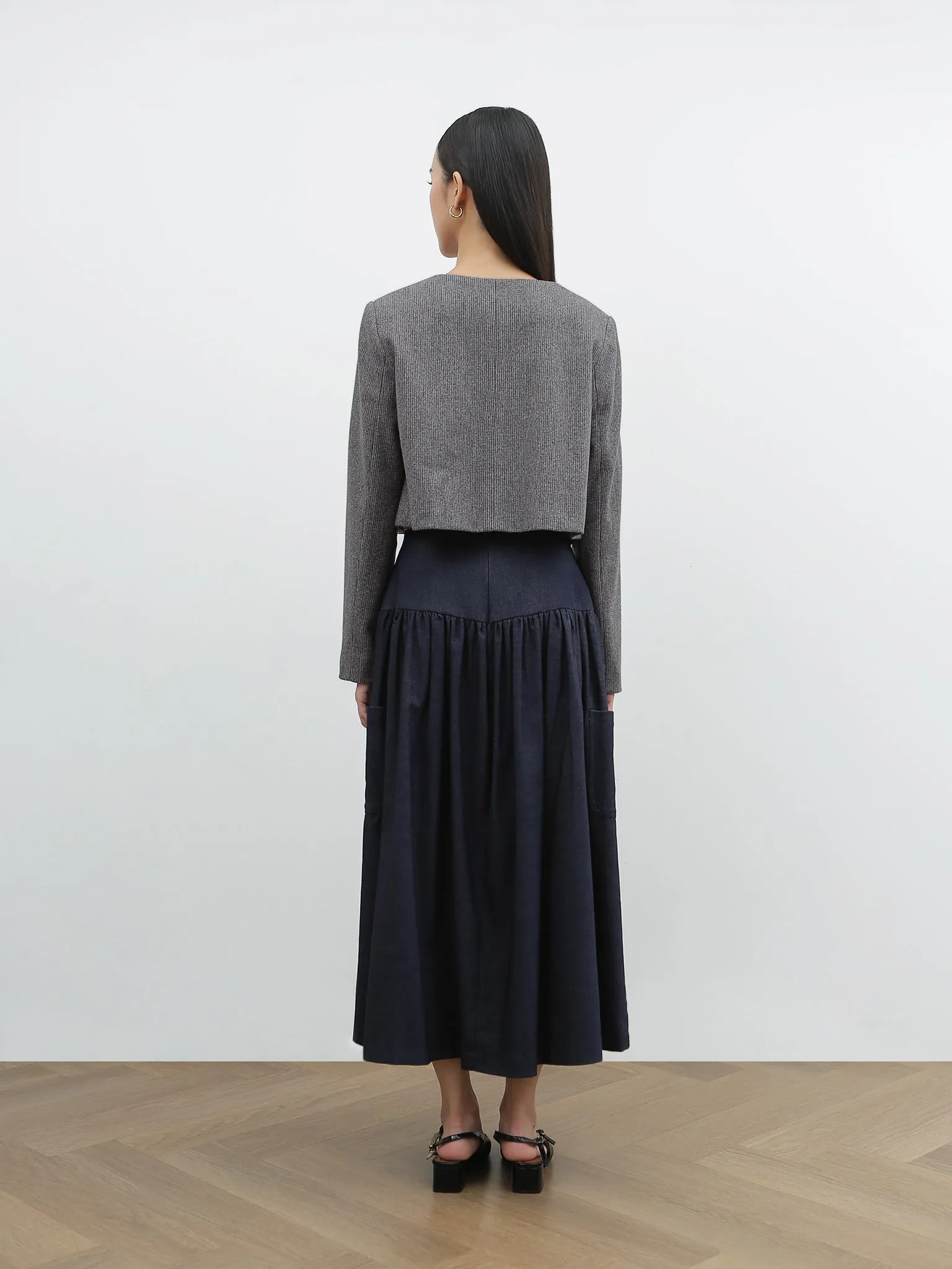 BELA GREY CROP BLAZER sold by BLZR.ID product image thumbnail 4