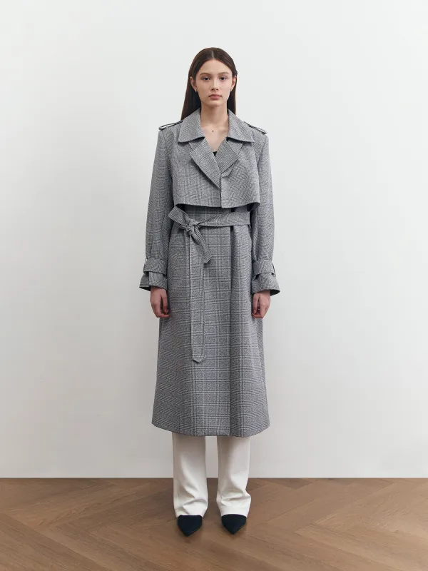 HOLMES LONG COAT IN HOUNDSTOOTH made by BLZR.ID