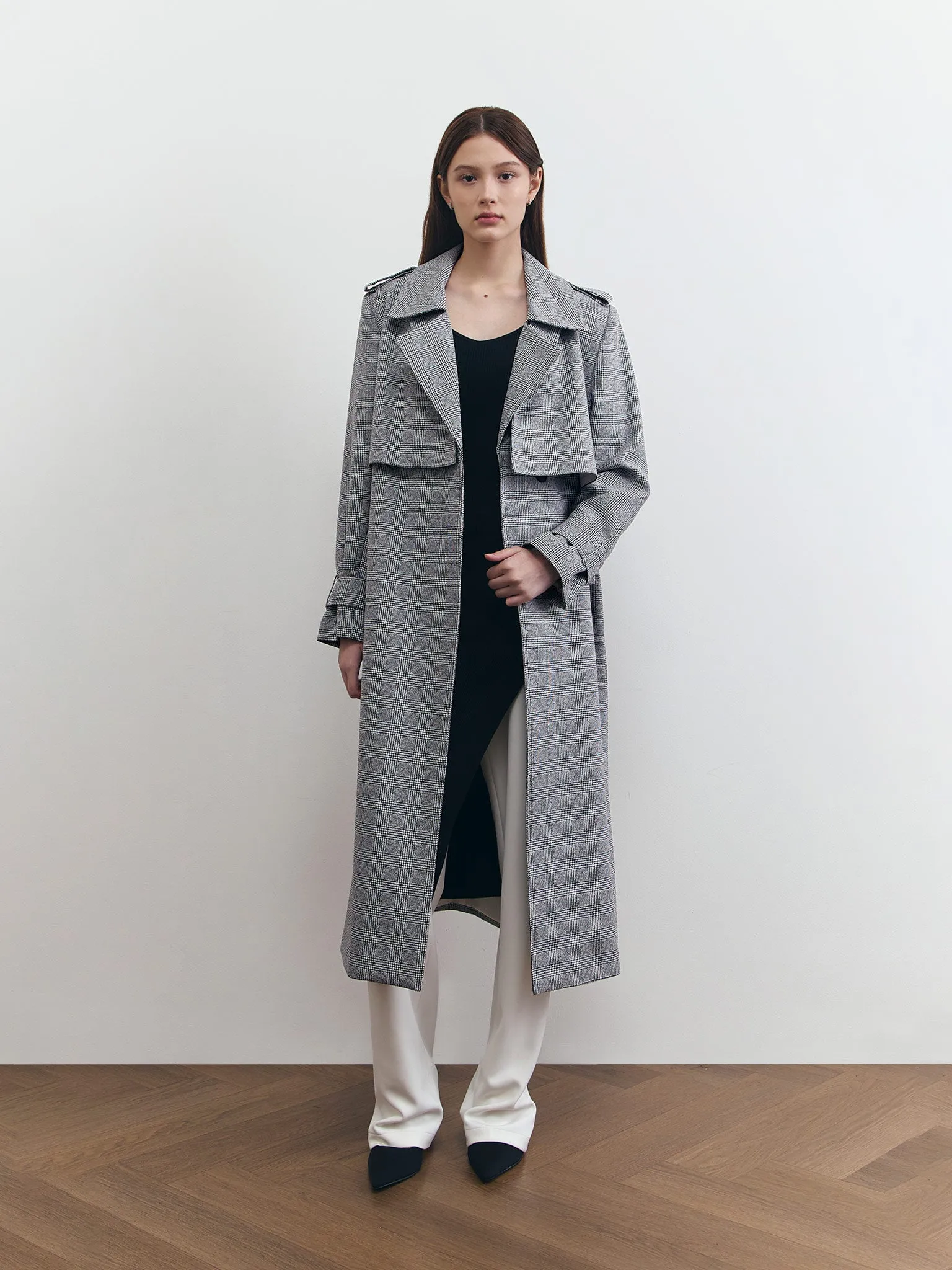 HOLMES LONG COAT IN HOUNDSTOOTH sold by BLZR.ID product image thumbnail 2