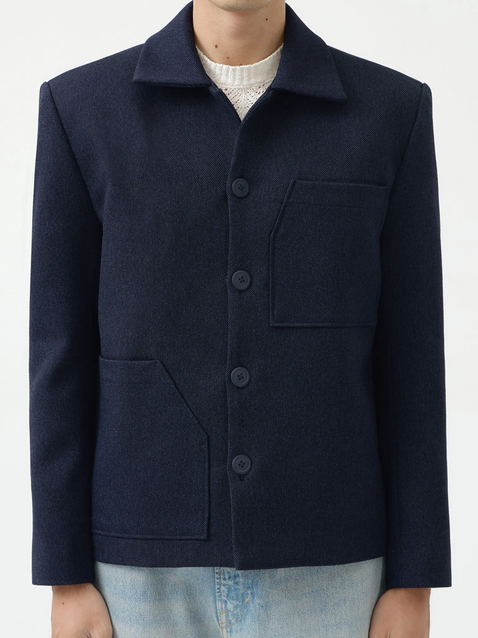NAVY OVERSIZED OUTER sold by BLZR.ID product image thumbnail 2