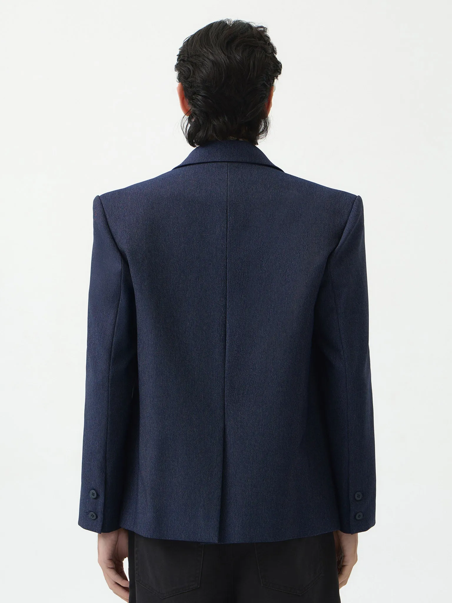 BASIC DENIM OVERSIZED BLAZER sold by BLZR.ID product image thumbnail 4