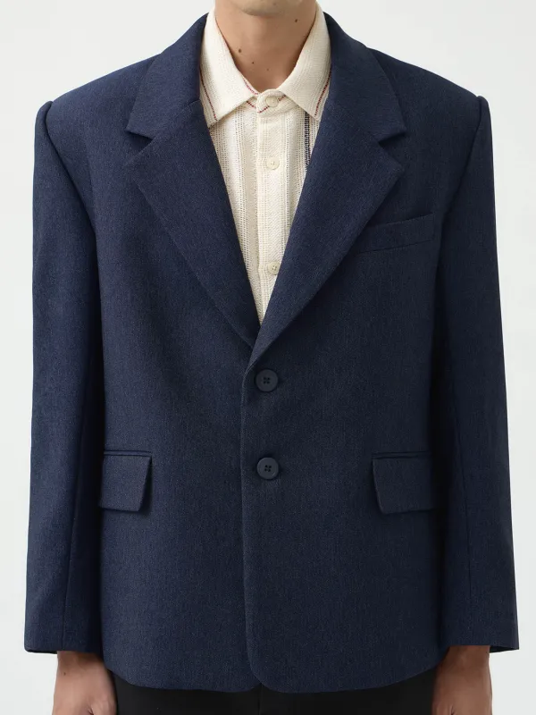 BASIC DENIM OVERSIZED BLAZER made by BLZR.ID