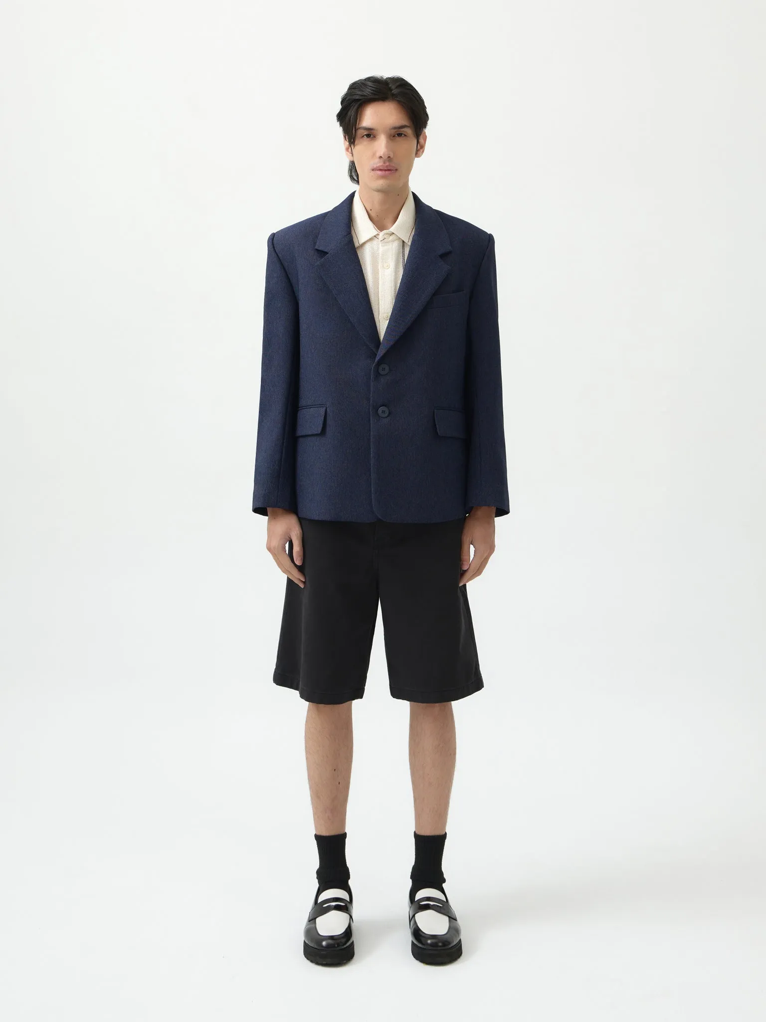 BASIC DENIM OVERSIZED BLAZER sold by BLZR.ID product image thumbnail 2