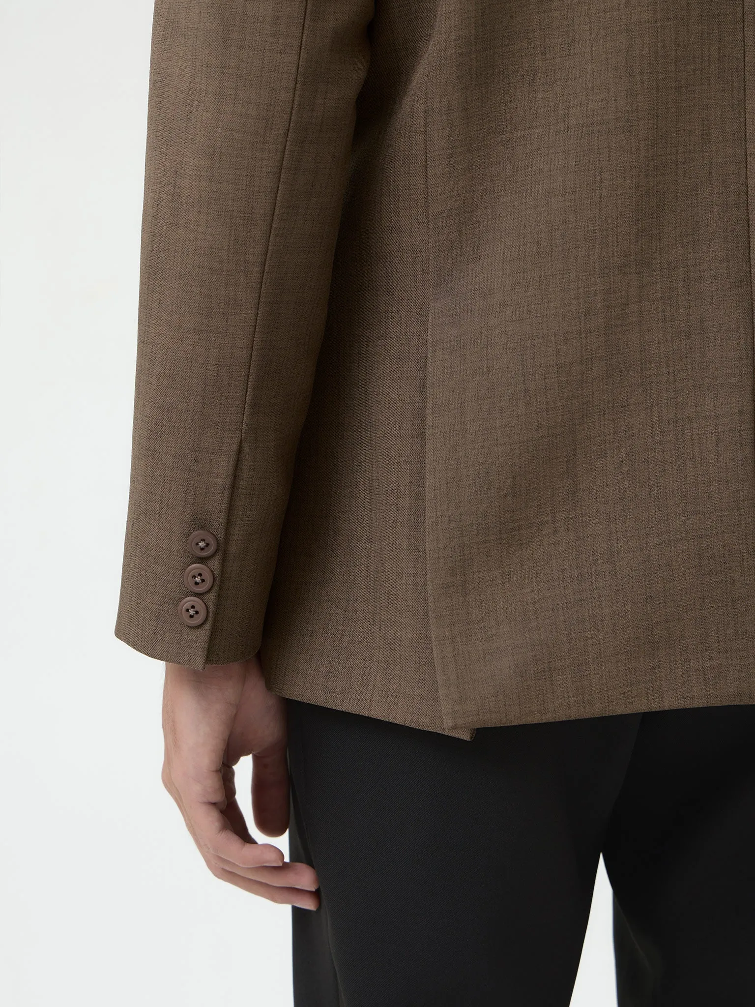 LAPELLES SLIM FIT BLAZER IN WALNUT sold by BLZR.ID product image thumbnail 5