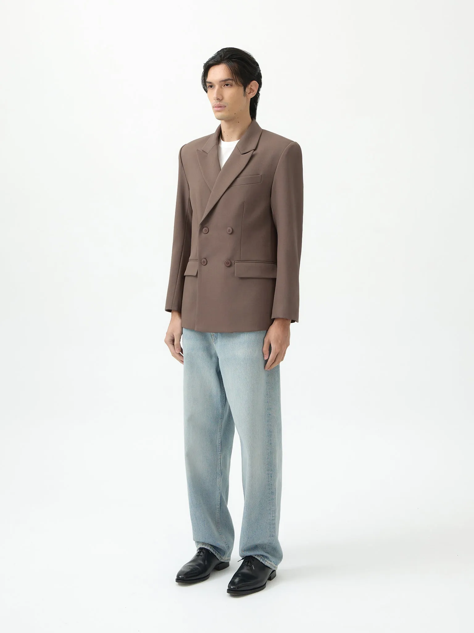 CLASSIC BROWN DOUBLE BREASTED BLAZER sold by BLZR.ID product image thumbnail 3