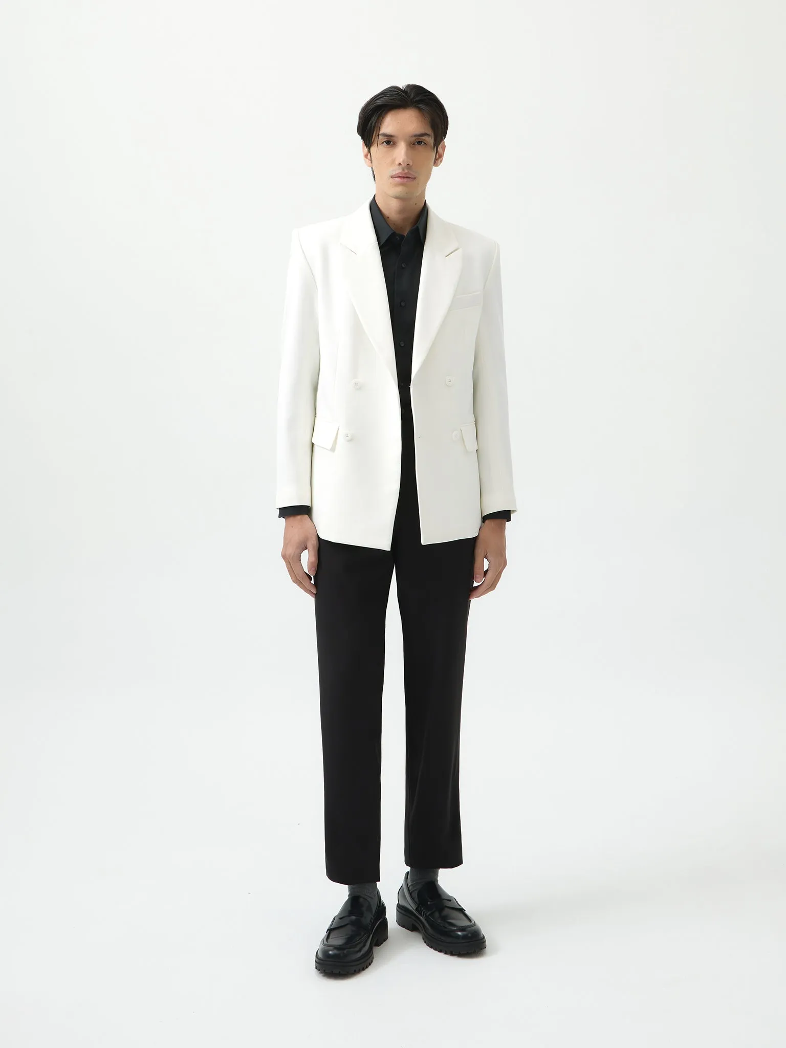 CLASSIC WHITE DOUBLE BREASTED BLAZER sold by BLZR.ID product image thumbnail 4