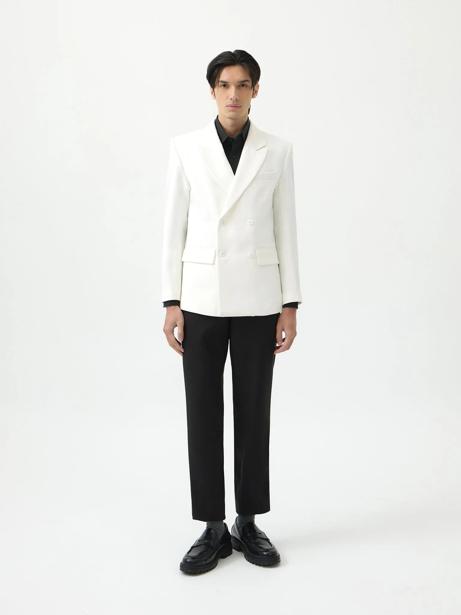 CLASSIC WHITE DOUBLE BREASTED BLAZER sold by BLZR.ID product image thumbnail 2