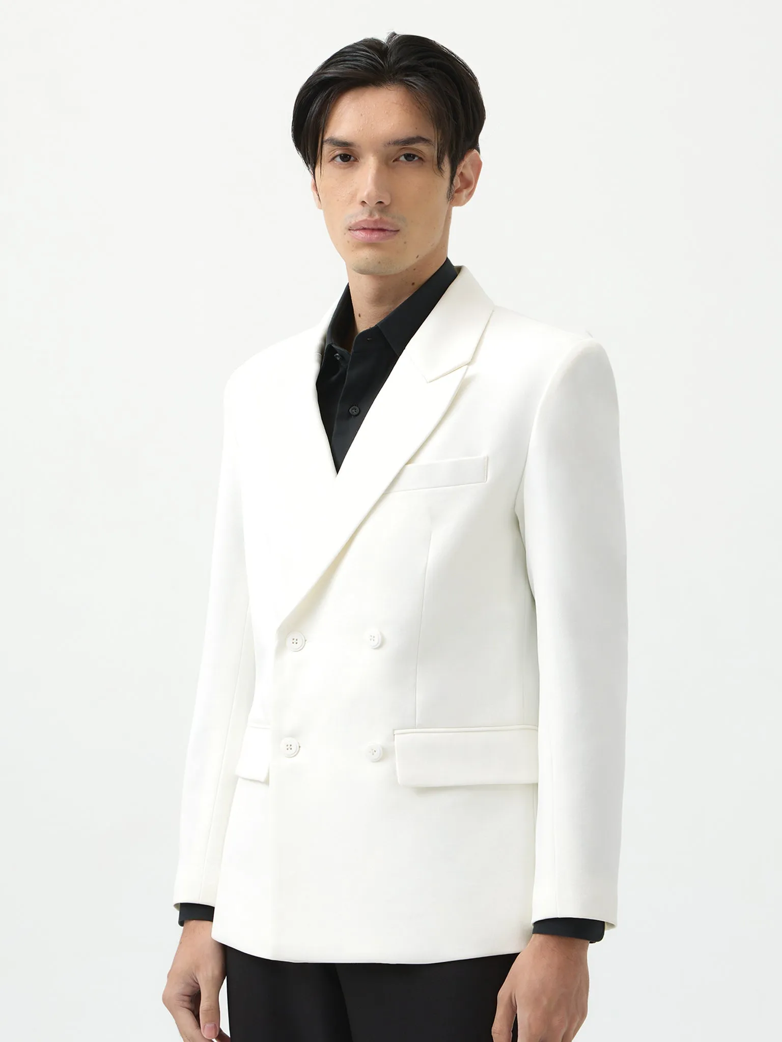 CLASSIC WHITE DOUBLE BREASTED BLAZER sold by BLZR.ID product image thumbnail 3
